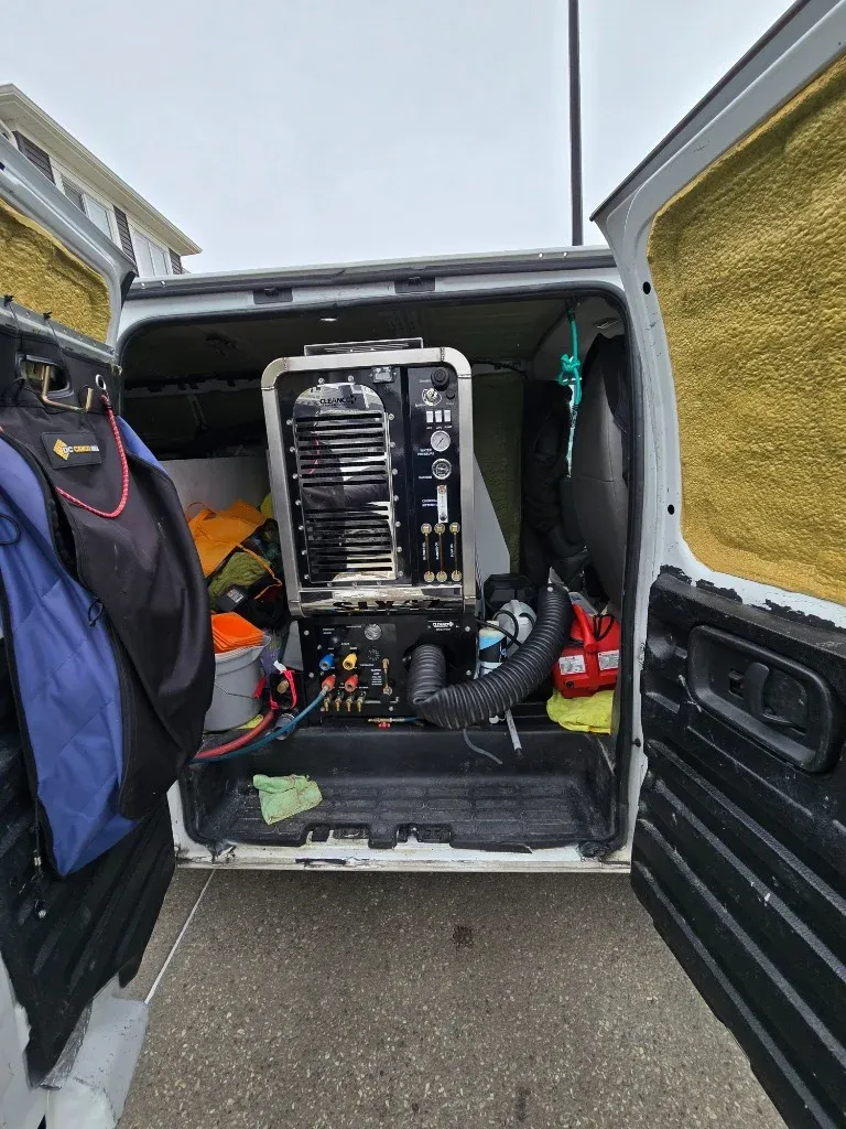 Suns Cleaning Services truck-mounted cleaning machine